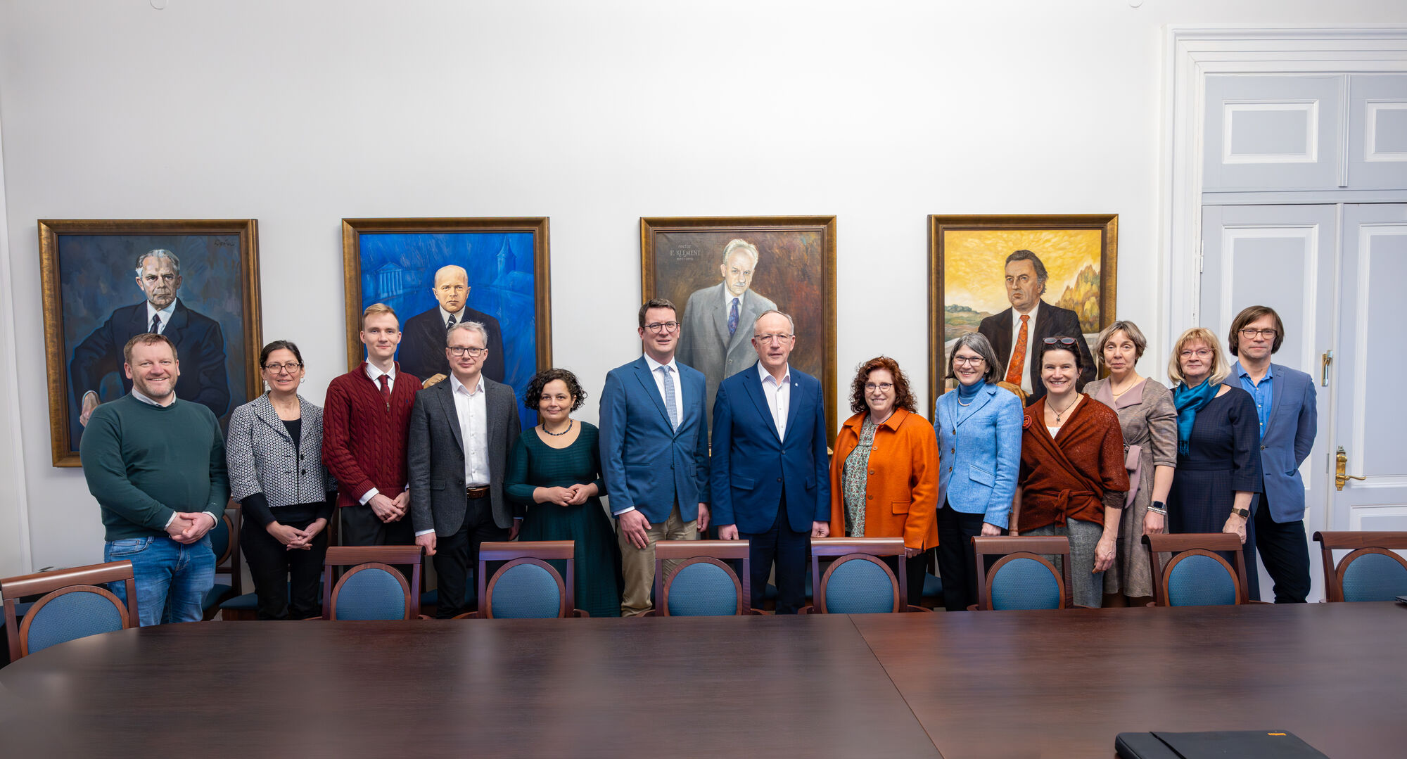 Gruppenbild der Delegation der Universität Greifswald in Tartu