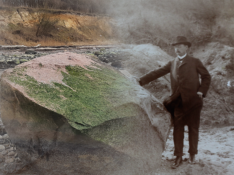 Fotocollage Eugen Geinitz Findling